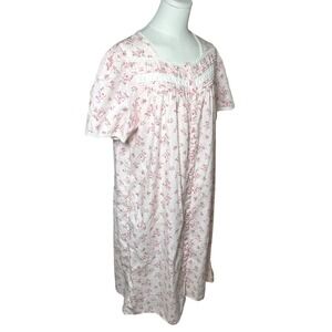 Pink Floral Muumuu House Dress Lounger Cottagecore Adonna Women L